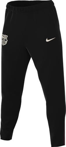 NIKE FC Barcelona Pants FCB Mnk DF Strk Pant Kpz, Black/Noble Red/Lt Orewood BRN, FN9424-010, S