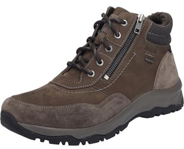 Josef Seibel Herren Schnürstiefeletten Leroy 57,Weite H (Weit),Wechselfußbett,wasserdicht,halbstiefel,Kurzstiefel,braun,43 EU