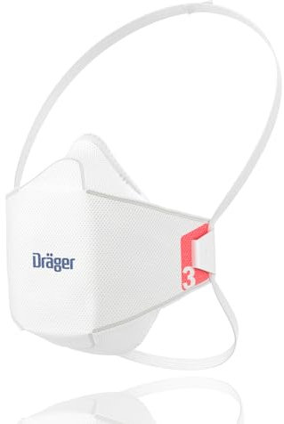 Dräger X-plore 1930 FFP3 Mascarilla respiratoria | Protección contra polvo fino, contaminantes y partículas | Para usuarios de gafas | diferentes tamaños (3 mascarillas, talla S)