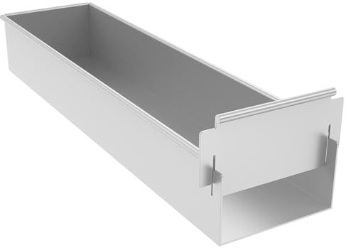 Fyeme Backrahmen Rechteckig Verstellbar mit Antihaftbeschichtung 41.7×10×6cm Backform Rechteckig Aluminiumlegierung Leicht zu Reinigen Tiramisu Form Geeignet für Tiramisu Brownie Broten (Aktivität)