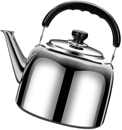 MICFENY Bollitore multiuso per piano cottura a fischio Teiera per induzione e stufa elettrica Caldaia ad acqua in acciaio inossidabile