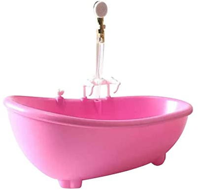 1/6 Miniature Dollhouse Baignoire Jouets pour poupée 30,5 cm Rose