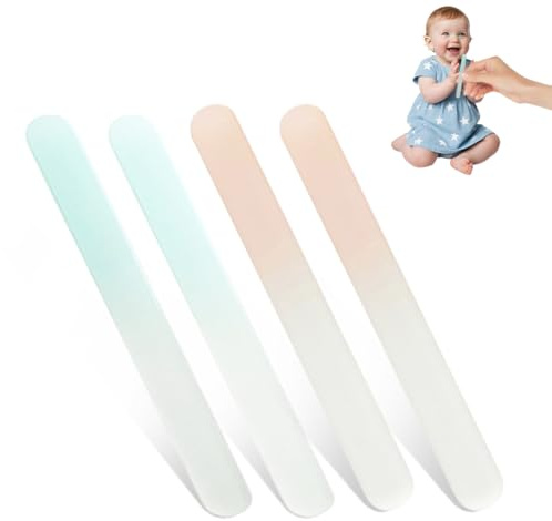 JUGUTA Lima De Uñas Para Bebé, 4 Unidades, Cuidado De Bebés, Cristal De Cristal, Limas De Uñas, Los Mejores Regalos, Para Bebés Y Niños Pequeños