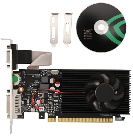 GT730 - Tarjeta gráfica DDR3 de 4 GB (128 bits, VGA, puerto DVI, tarjeta gráfica para oficina/hogar)