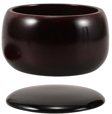 LRXIYODE Boîte Rangement Bois pour Jeu Go et Échecs Pot Bambou Rouge Résistant Aux Chocs Support Pièces de Jeu pour Garçon Fille et Étudiants Conteneur Polyvalent de Société