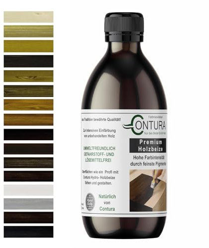 Holzbeize 500ml. Tischler Beize Holz Farbe Wasserbeize Antik Möbel Holzfarbe Wasserbasis (Eiche Hell)