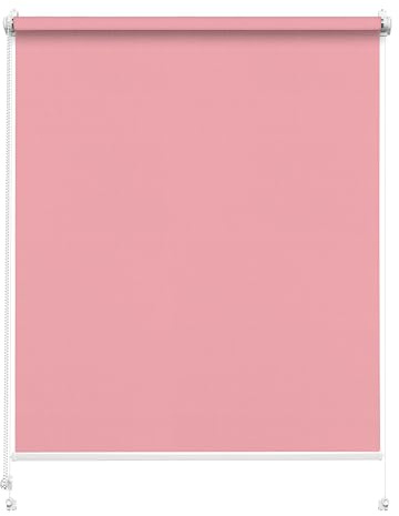 Rettika Sichtschutz Rollo ohne Bohren - Rosa, Breite: 65cm, Höhe 120 - Rollos für Fenster ohne Bohren, Fenster rollos für innen, Jalousien zum Klemmen, Klemmrollo