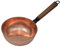 Colcolo Kochtopf, Kupfertopf, Mehrzweck-Kupfer-Warmhaltetopf mit Griff, Suppentopf, Saucentopf zum Kochen zu Hause, Restaurantküche, Flacher Boden