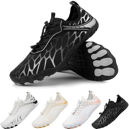 Baodenvi Zapatos de Agua Escarpines Hombre Mujere Zapatos de Playa Zapatos de Natación Unisex Zapatos Descalzos Zapatos de Surf para Verano 36-46