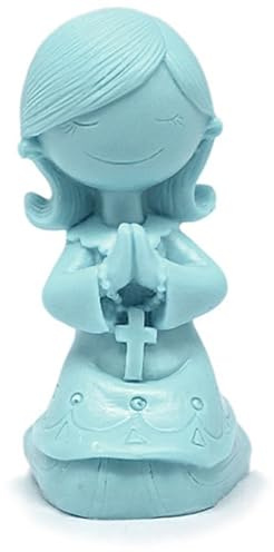 Molde Niña de Comunión Rezando en 3D para Jabones y Manualidades | Silicona 4,7x8,7 cm | Ideal Detalles de Comunión | Resistente y Flexible | Fácil de Usar.