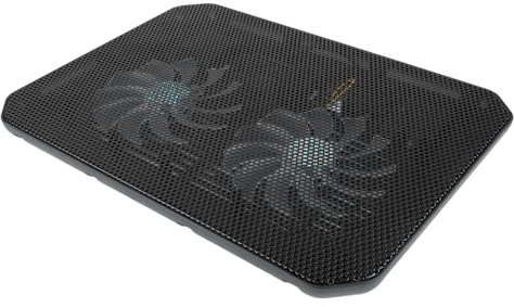 Julihai Laptopkylare Höghastighetskylning 7 Höjdjusteringar LED-lampor Gaming Laptop Kyldyna för Gamer Metal Mesh (M10B)