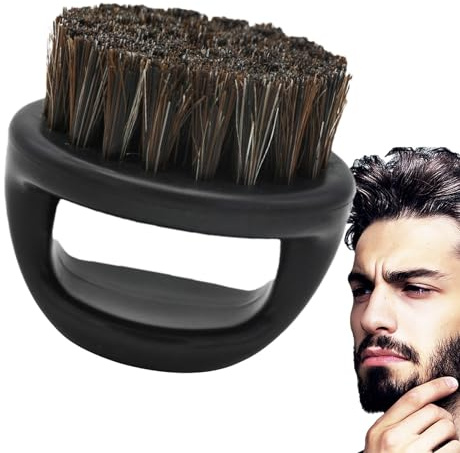 Skäggborste män – Oljeapplikatorverktyg med klassiskt handtag | skäggstylingtillbehör, exakt kontrolldesign | Skäggvård hemresor, enkel användning applicering av oljebalsam, perfekt daglig
