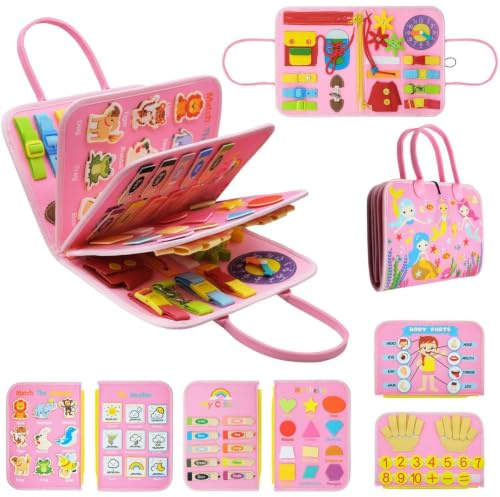 MEIION Minoxia Valise d'Activités Montessori,Jouet éducatif 1-5 Ans
