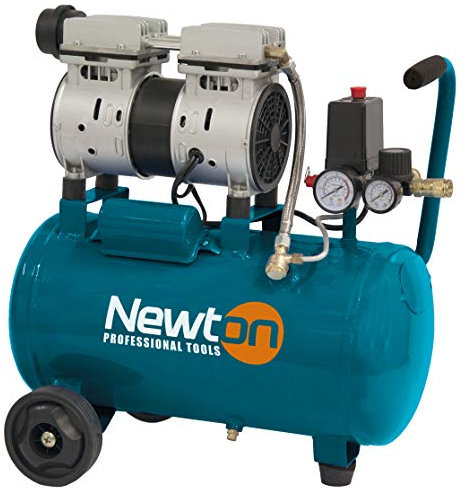 Newton Compressore 50 lt orizzontale, silenziato