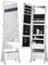 Nikita Jewellery Storage Cabinet with Full Length Mirror, LED Lights, 6 Drawers, 3 Shelves, Ring & Earring Holder - Full Length Dressing Table & Jewelry Armoire for Bedroom & Vanity - White
