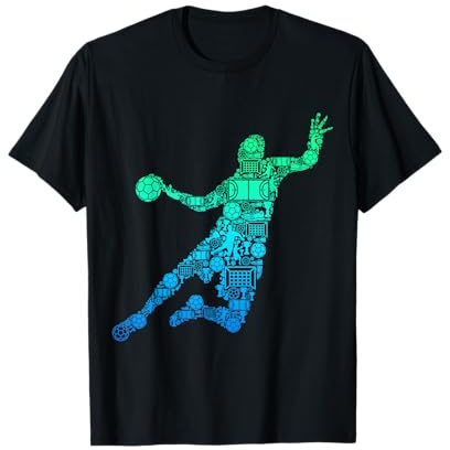Joueur de Handball Garçons Hommes Enfants T-Shirt