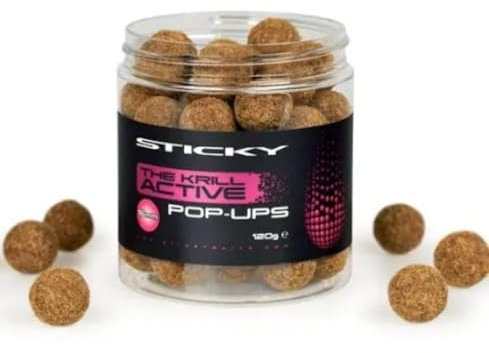 Sticky Baits The Krill Active Pop Ups 16mm 100g Pot