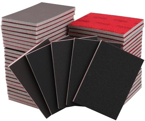 20 Pzs Esponja de Lijado, De Lijado En Seco y Húmedo Bloque De para Madera Blanda, Pintura sobre Madera para Pulir Muebles Madera Metal (180-3000)
