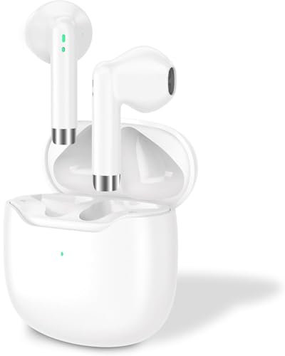 Auriculares Inalámbricos Bluetooth, In Ear Auriculares Bluetooth 5.3 con Reducción de Ruido HD ENC Mic, 50H HiFi Estéreo Cascos Inalambricos, Deportes Audifonos IP7 Impermeable para iPhone Android