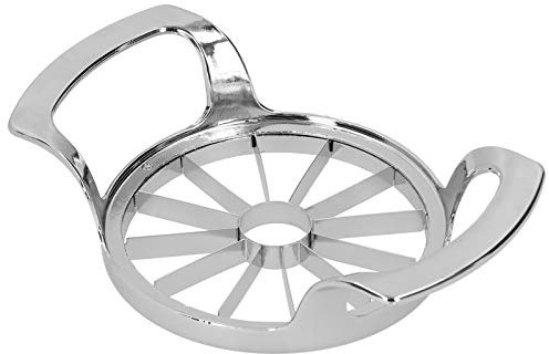 MUNEFE Utensile per tagliare mele in acciaio inossidabile, tagliafrutta, affetta mele, affetta mele e carotatore in acciaio inossidabile per frutta e verdura (Misura grande (12 petali))