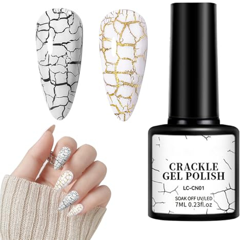 Spricka nagellack – hållbar kylare nagellack | manikyrtillbehör för flickor | samlingsmedel för bal dejting party nageldesign