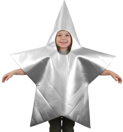 Cosplay-dräkt | rolig och vintage stjärnformad dräkt | Kostymkläder för | För pojkar och flickor, rollspel, maskerad maskeradfest, dominikaktivitet i kyrkan för