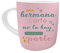 DONREGALOWEB Taza Desayuno Positiva de cerámica Hermana Ø8x12x9,5cm-375ml
