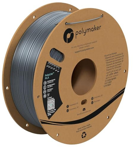 Polymaker PolyLite PLA - 1.75mm - 1kg - Silk Chrome