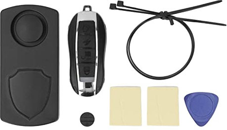 Aramox Motorcykellarmsystem, 115dB Motorcykelsäkerhetslarm Stöldskyddsvibrationsrörelsesensor 3 klockton Vattentät för cykel elektrisk skoter