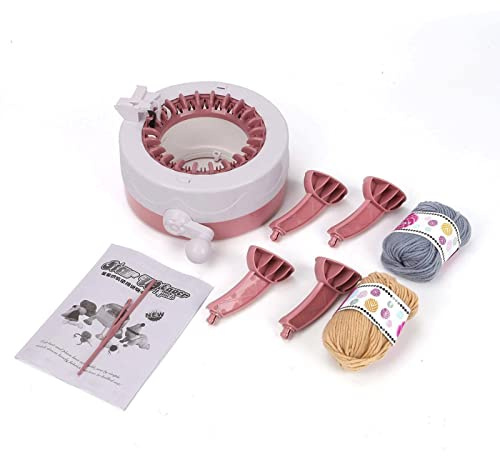 Trintion Knitting Machine 22 Needles Knitting Round Loom Smart Weaving Loom Knitting Board Rotating Double Knit Loom Machine Kit for Adults Kids DIY