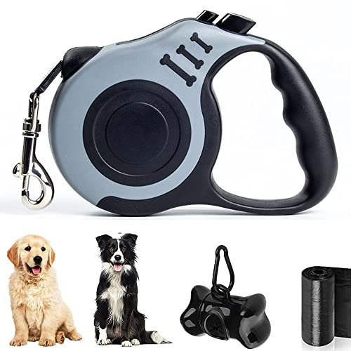 5m Einziehbar Hundeleine, Hunde Rollleine Große Hunde, Einziehbar Hundeleine Für Kleine Mittlere, Hundeleine Gurt Rollleine, Mit MüLlbox Und MüLlsack, Anti Rutsch Griff, Für Hunde Bis 15 kg