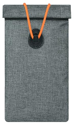 GEEDUD Faraday Pouch for Car Keys and Smartphone, Key Signal Blocking Bag, Anti Theft Car Protection, Cell Phone WiFi/GSM/LTE/NFC/RFID/Keyless Entry Fob Signal Blocking Bag (Grey)