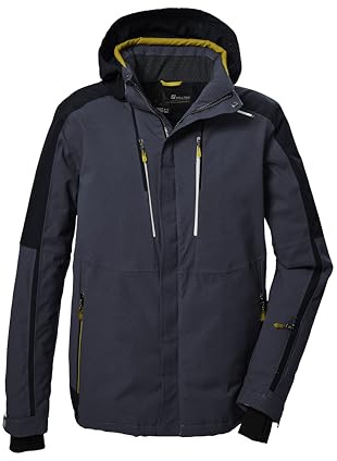 killtec Herren Skijacke/Funktionsjacke mit abzippbarer Kapuze und Schneefang KSW 69 MN SKI JCKT, marine, 5XL, 41956-000