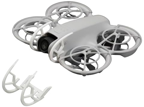 Hesupy Gimbal stötfångare skydd för DJI Neo, lins säkerhetsstötfångare skyddsstång, anti-kollision kameraskydd för neo drönare tillbehör (vit)