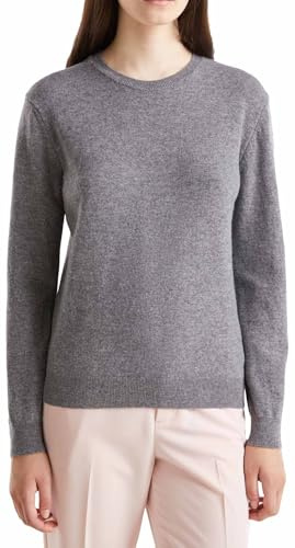 United Colors of Benetton Maglia G/C M/L 1002d1k01 Donna, Grigio Melange Scuro 507, L