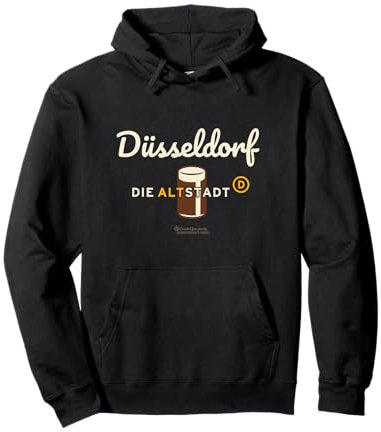 Düsseldorf Old Town Word Game Glass Altbier Düsseldorf Pullover Hoodie