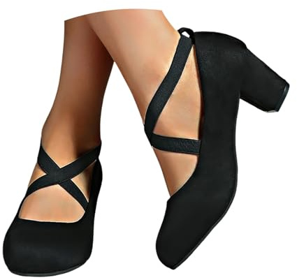 Damen Pumps Ballerinas Riemchenpumps Spangenpumps Sandale Elegant Bequem Ballerina Schuhe Mit Absatz Hochzeiten Festliche Riemchenballerina Damenschuhe Absatz Mary Jane Halbschuhe