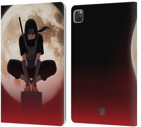 Head Case Designs Offizielle Naruto Shippuden Itachi Uchiha Mond Darsteller Kunst Leder-Wallet-Hülle Kompatibel mit Apple iPad Pro 11 2020/2021 / 2022