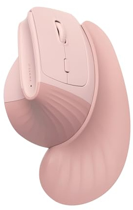 SANWA Wireless Ergonomic Mouse for Large Hands with Wrist Rest, Pink