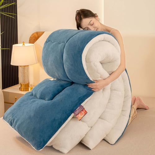 YSZBD Couette Hiver 220x240 TrèS Chaude Couverture Epaisse Et Chaude Couette Polaire Biface Couverture Chaude Hiver Laine(#2,180x220cm-3kg)