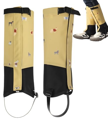 Gaiters for Hiking Boots - Waterproof Non-Slip Covers,Kids Protective Leg Boot Gaiters - for Teens Boys Children Youth Climbing Snowshoeing Cycling Skiing Walking Winter