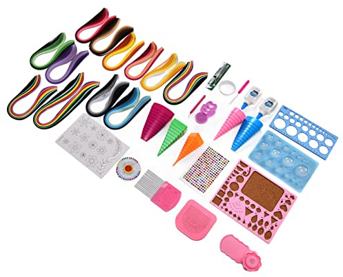 SEAFRONT Kit per Quilling di Carta, Strumenti Completi per Quilling per Arte Fai da Te con 1260 Strisce, Perfetti per Principianti e Appassionati di Artigianato Creativo