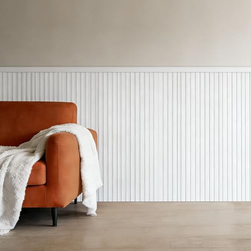 VEVOR Kit di Modanature da Parete Pannelli per Rivestimento, Polistirene Leggero Verniciabile, Facile da Installare, Modanatura da Parete Ampia e Stretta per Arredamento d'Interni, Soggiorno, Bianco
