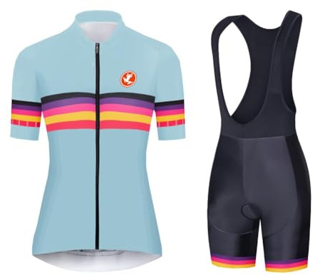 UGLY FROG 2026 Manga Corta Jersey de Ciclo Bici del Camino para Mujer, Conjunto Ropa Al Aire Libre Transpiración para La Bicicleta