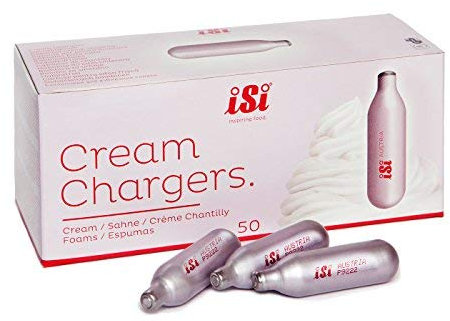 50 Bombolette usa e getta per panna montata Isi panna