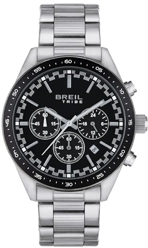 Breil Montre Collection Fast Cadran ANALOGIQUE Mouvement Chrono Quartz et Bracelet en Acier pour Homme