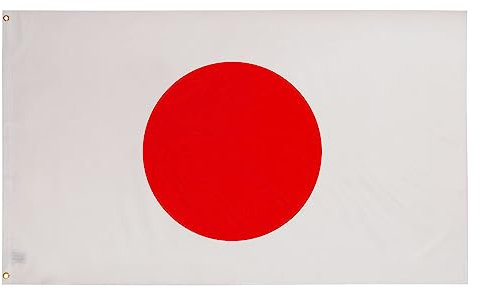 PHENO FLAGS Japan Flagge 90x150cm - wetterbeständige Fahne mit Messingösen, 100% Polyester, robuste Doppelnaht & in lebendigen Farben - ideal für Flaggen-Liebhaber