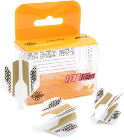 CUESOUL TERO AK4 Alette per Freccette Forma Standard con Motivo Accattivante, Set di 3 Pezzi