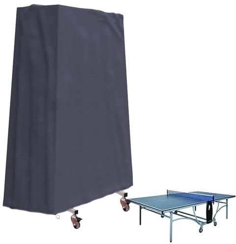 Faltbarer Tennistisch Schutz Cove-r Outdoor Tischtennisplatte Abdeckung,Tischtennis Cove-r Tischtennisabdeckung,Tischtennistisch Abdeckung,Klapptischabdeckung für Innenhof Terrasse(Size:160x71x170cm,C