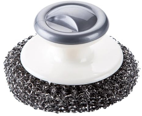 Tampon à récurer en laine d'acier, éponge à récurer en fil métallique, éponge à récurer en acier pour casseroles de cuisine poêles